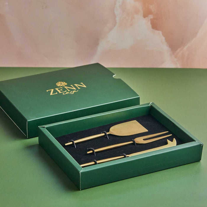 Golden Harmony Cheese Serving Set
