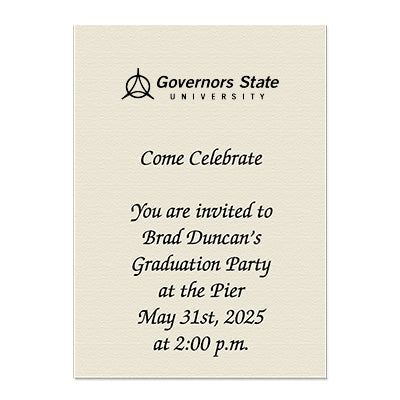 Governors State University Personal Notecard