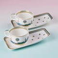 Heirloom Aura 24K Gold | Tea Cups & Cookie Plate | Set of 2