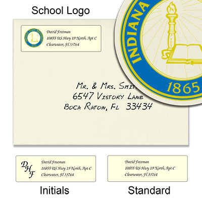 Indiana State University Return Address Labels