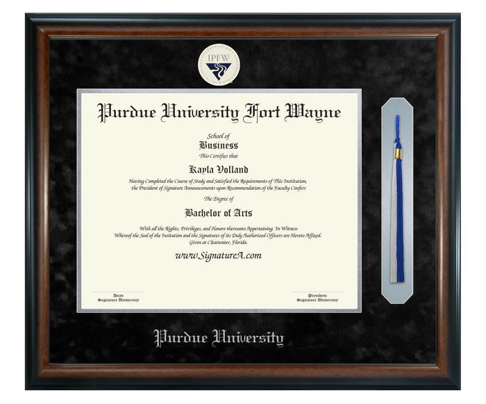 Indiana University - Purdue University Fort Wayne Diploma Frame (SNT)
