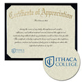 Ithaca College Certificate of Appreciation