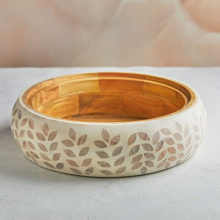 Ivory White Mother of Pearl Inspired Casserole – 4.5L | Handcrafted Insulated Luxury