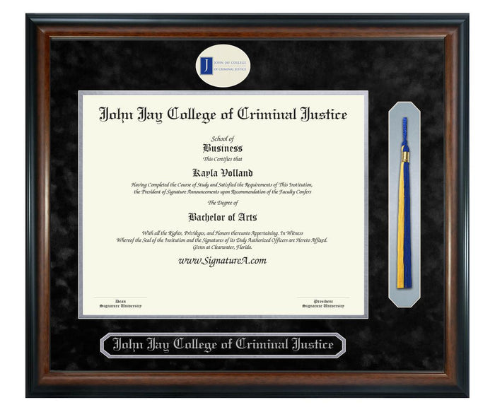 John Jay College of Criminal Justice Diploma Frame (SNT)