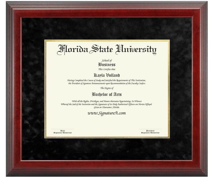 JW Test-Diploma Frame Only
