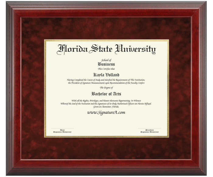 JW Test-Diploma Frame Only