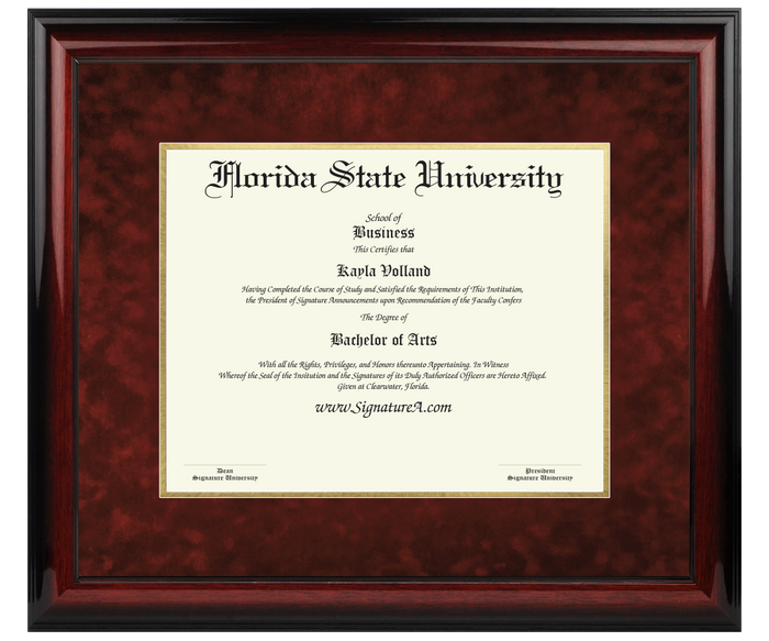 JW Test-Diploma Frame Only