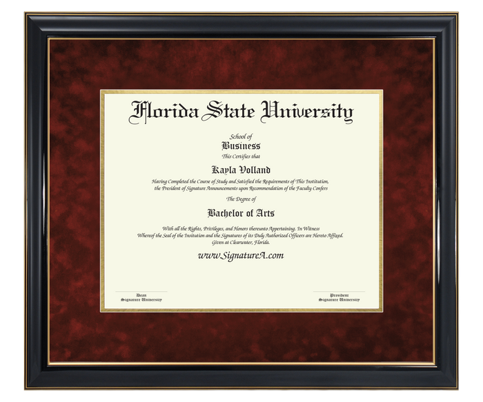 JW Test-Diploma Frame Only