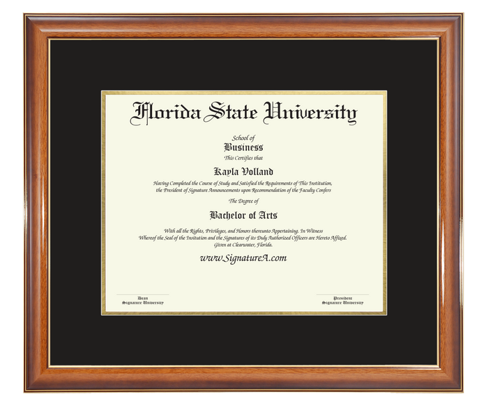 JW Test-Diploma Frame Only