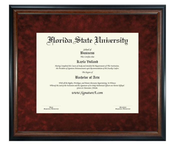 JW Test-Diploma Frame Only