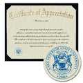 Lake Superior State University Certificate of Appreciation