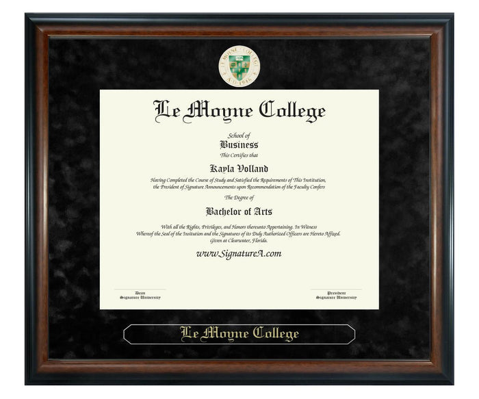 Le Moyne College Diploma Frame (SN)