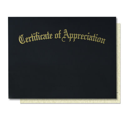 Leatherette Cover for Certificates