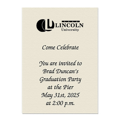 Lincoln University Personal Notecard