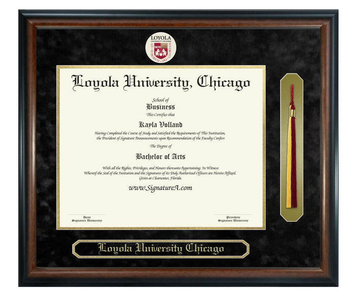 Loyola University, Chicago Diploma Frame (SNT)
