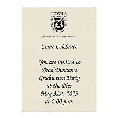Loyola University, Chicago Personal Notecard