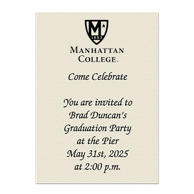 Manhattan College Personal Notecard