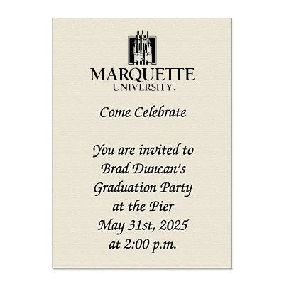 Marquette University College of Law Personal Notecard