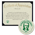 Marshall University Certificate of Appreciation