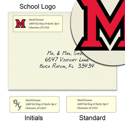 Miami University Return Address Labels