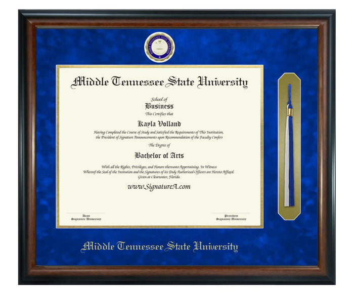 Middle Tennessee State University Diploma Frame (SNT)