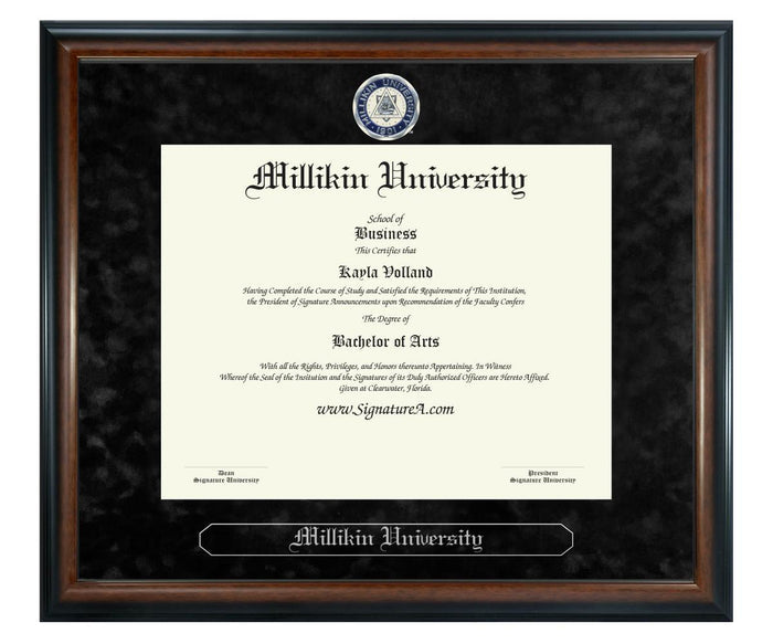 Millikin University Diploma Frame (SN)