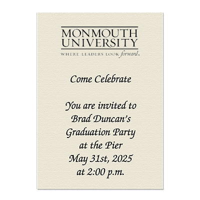 Monmouth University Personal Notecard