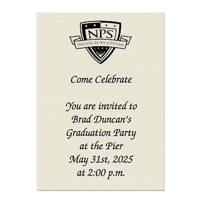 Naval Postgraduate School Personal Notecard