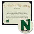 Northwest Missouri State University Certificate of Appreciation