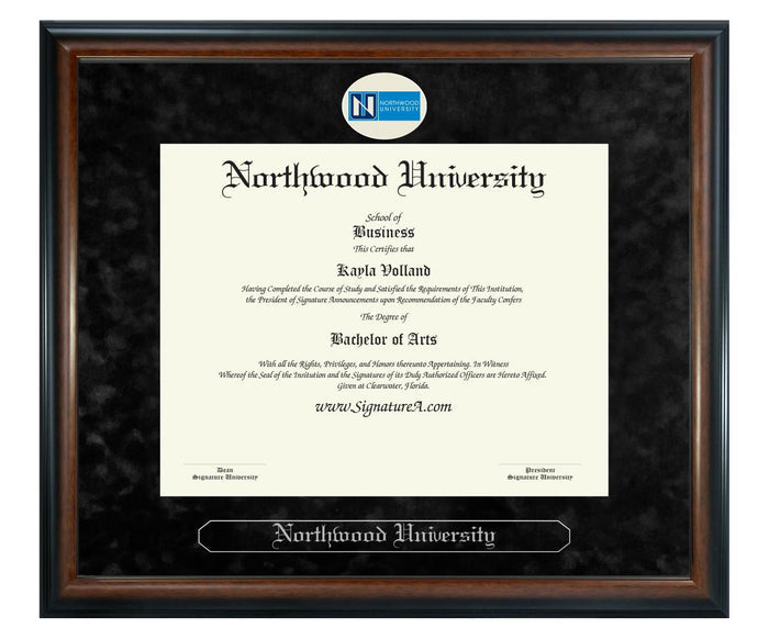 Northwood University Diploma Frame (SN)