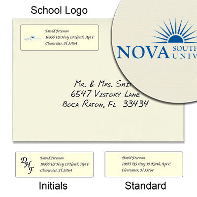 Nova Southeastern University College of Law Return Address Labels