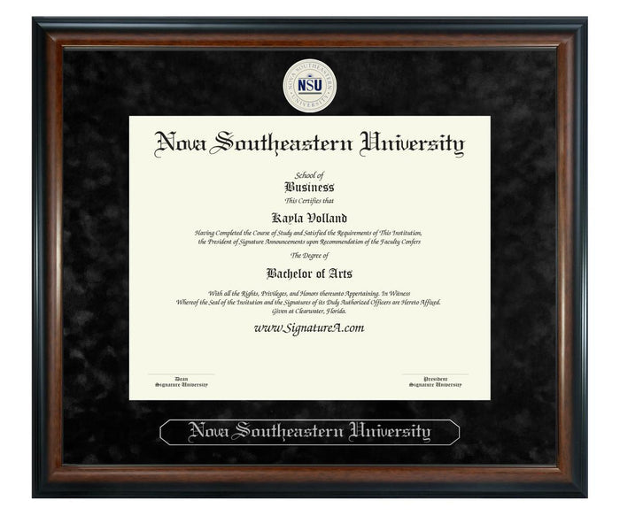 Nova Southeastern University Diploma Frame (SN)