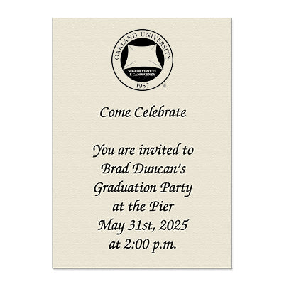 Oakland University Personal Notecard