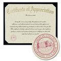 Oberlin College Certificate of Appreciation