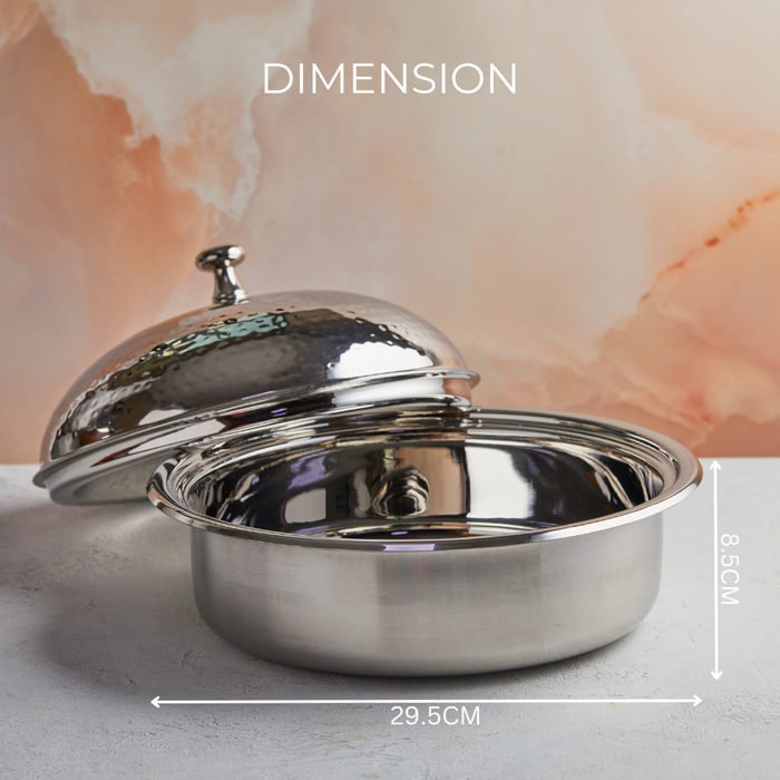 Ocean Mist Mother of Pearl Inspired Casserole – 3.5 L Handcrafted | With Stainless-Steel Core
