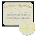 Oglethorpe University Certificate of Appreciation