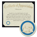 Ohio Christian University Certificate of Appreciation