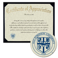Old Dominion University Certificate of Appreciation