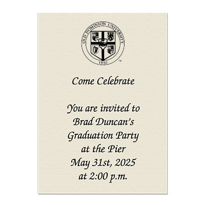 Old Dominion University Personal Notecard
