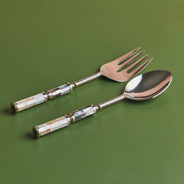 Opaline Aura – 10-Piece Mother of Pearl | Full Serving Set