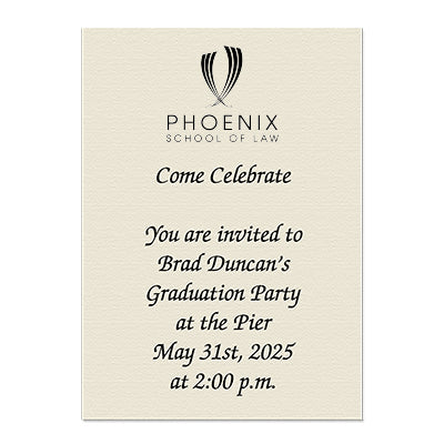 Phoenix School of Law  Personal Notecard