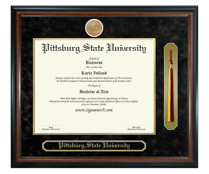 Pittsburg State University Diploma Frame (SNT)