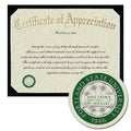 Portland State University Certificate of Appreciation