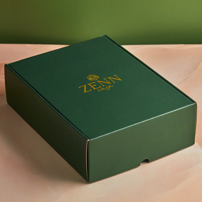 Premium Embossed Pure Copper Bottle 900ml & Glass Set