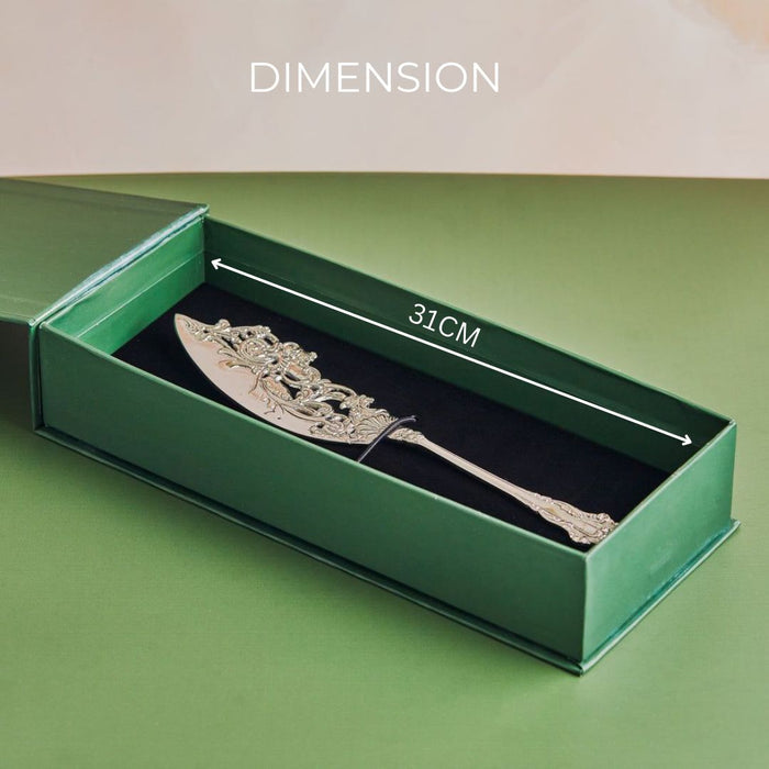Green rectangular box , with dimensions.