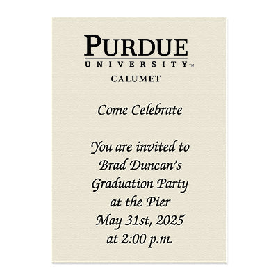 Purdue University Calumet Personal Notecard