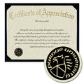 Purdue University Certificate of Appreciation