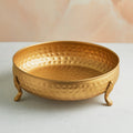 Regal Bloom Metal Urali with Ornate Stand – Handcrafted Elegance