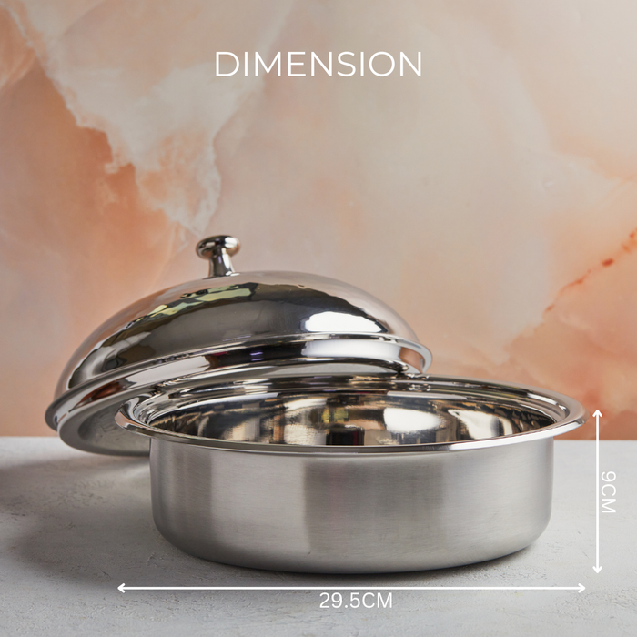 Regal Mother of Pearl Inspired Casserole – 3.5L Handcrafted Luxury |  With Insulated Stainless Steel Core