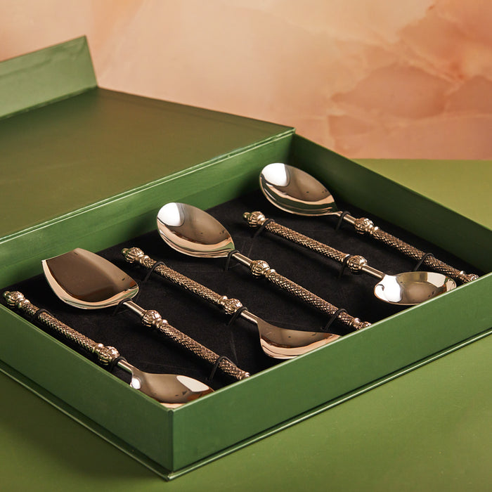 Regal Weave – Premium 6-Piece Handcrafted Serving Set